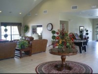 Reception area at High Grove gated community near Orlando Florida